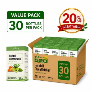 Herbtail GlucoMetabol | 30-Bottle Value Pack